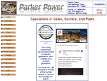 Tablet Screenshot of parkerpwr.com